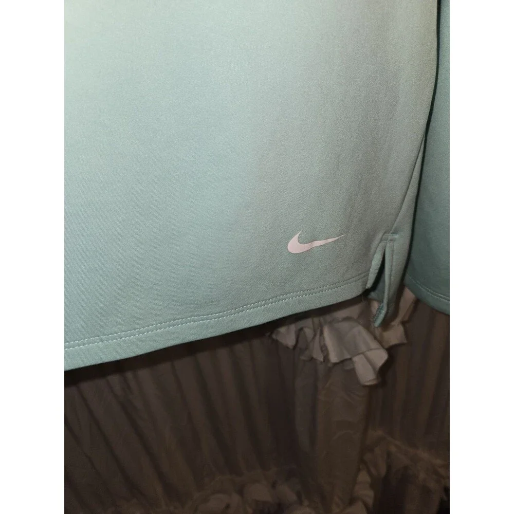 Nike Women Blue Green 3XL Long Sleeve Soft Basic Workout Athleisure Crewneck